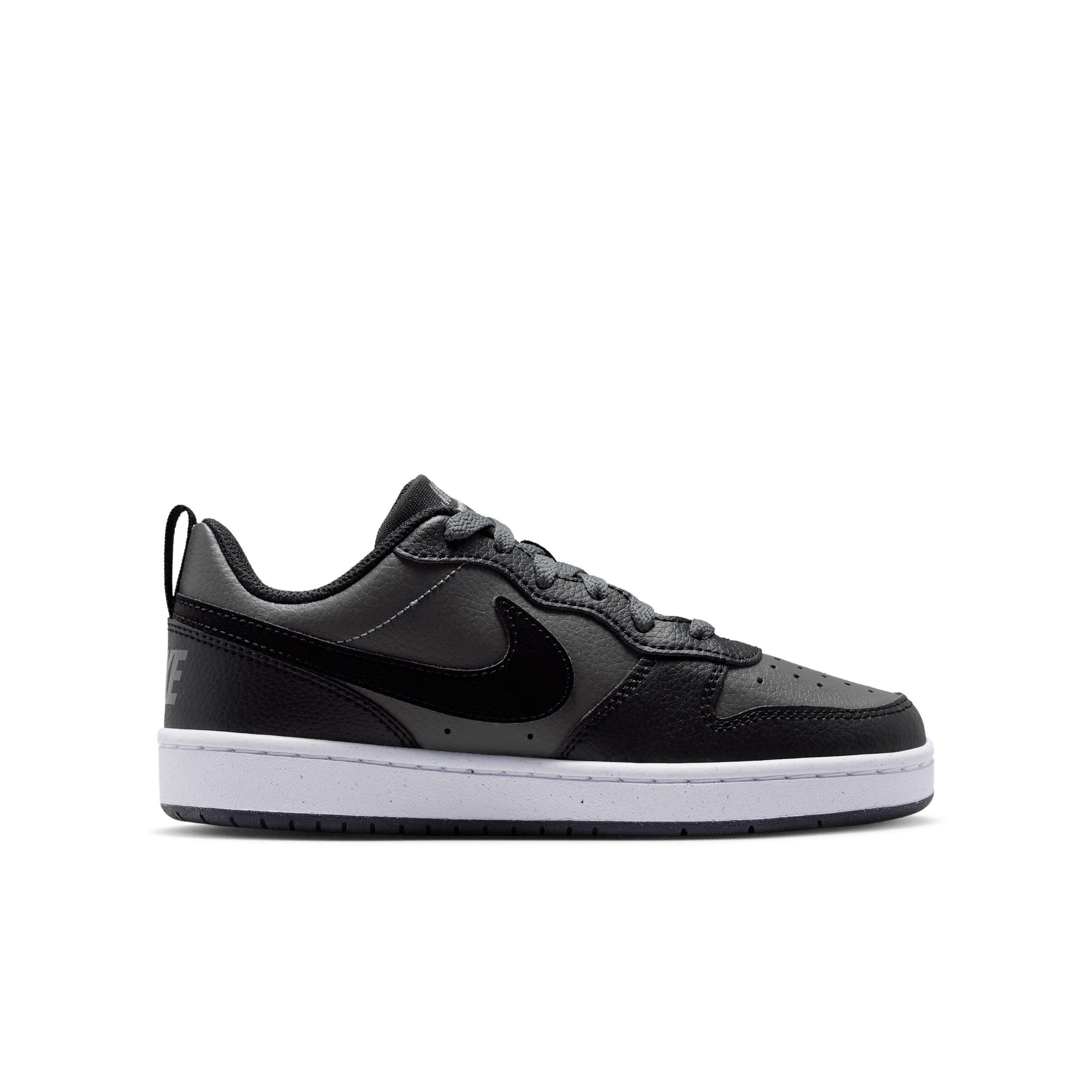 Nike Court Borough Low "Iron Grey/White/Black" Grade School Boys' Shoe - GREY/WHITE/BLACK